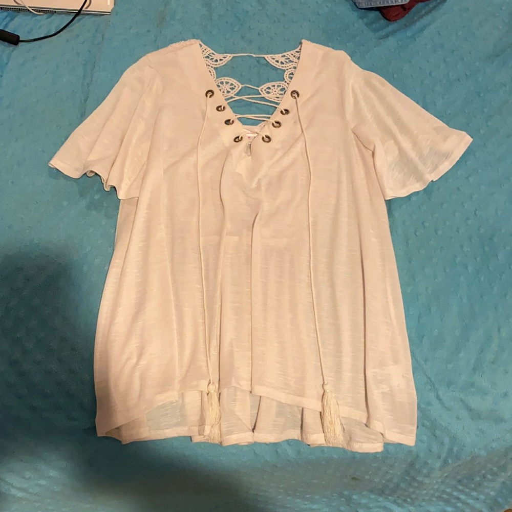 Lace up top